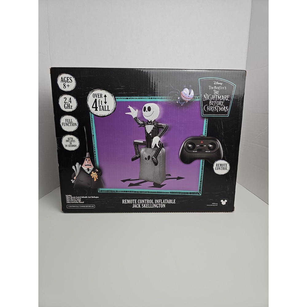 The Nightmare Before Christmas 4 ft Jack Skellington Remote Control Inflatable